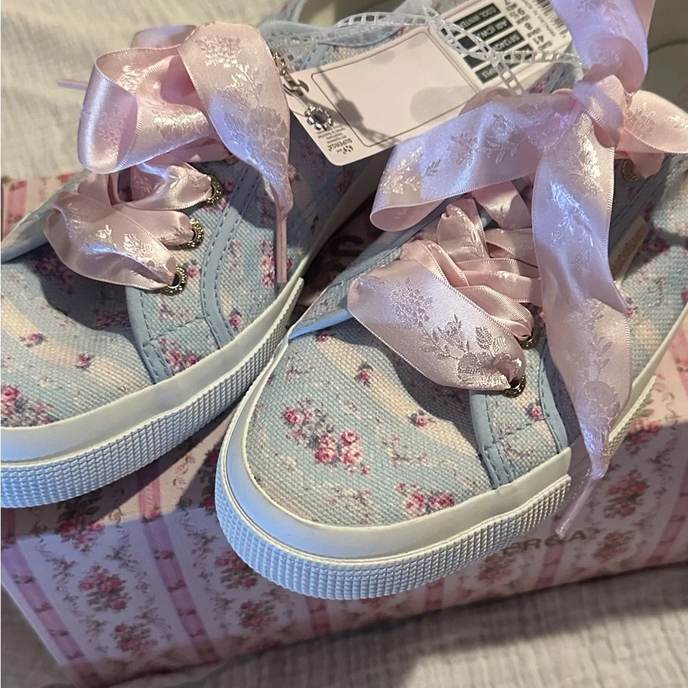 Superga x LoveShackFancy 2750 ‘Cool Winter Jam’ Floral Sneakers - Picture 10 of 15